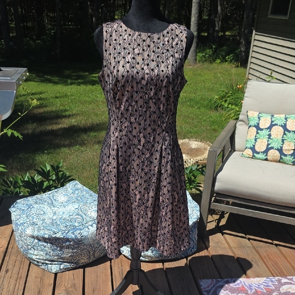 Jason Wu Black and Pink Lace Mini Dress - Picture 1 of 4